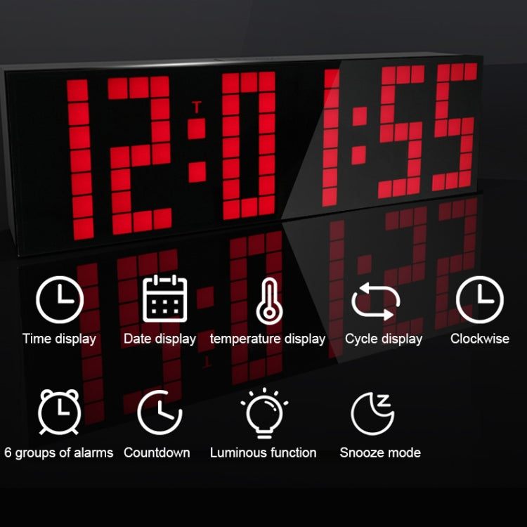 Digital Electronic Alarm Clock Creative LED Desk Clock US Plug, Style:4 Digits 7 Segments(Blue Light) - Alarm Clocks by PMc TechLife | Online Shopping South Africa | PMc TechLife | Buy Now Pay Later Mobicred