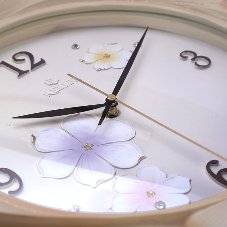 Creative Wall Clock Pure Hand-painted Wall Clock(Yellow) - Wall Clock by PMc TechLife | Online Shopping South Africa | PMc TechLife | Buy Now Pay Later Mobicred