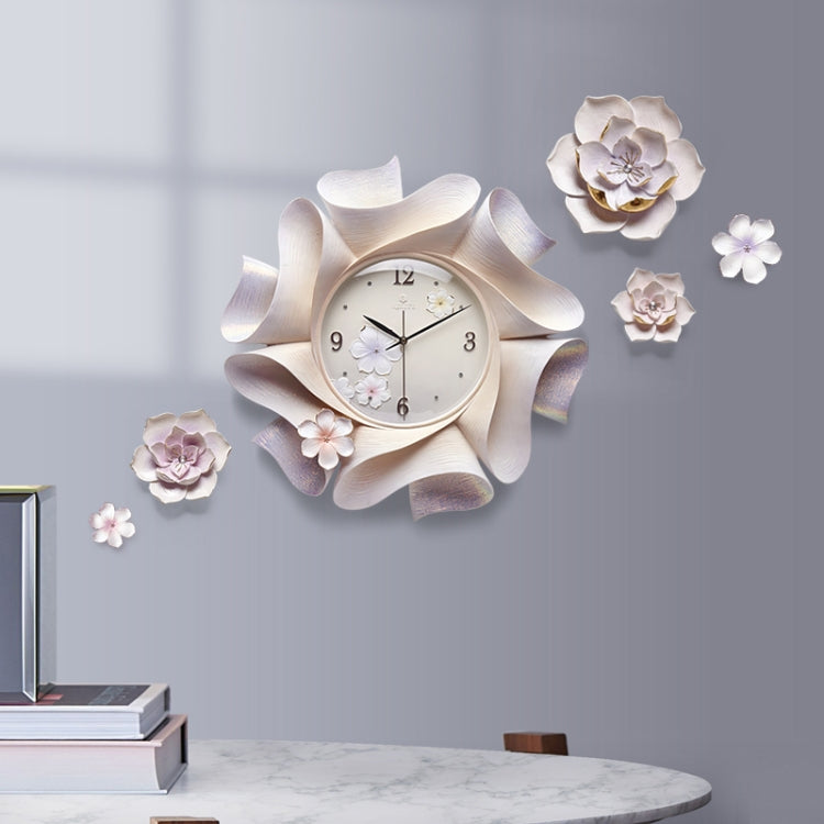Creative Wall Clock Pure Hand-painted Wall Clock(Purple) - Wall Clock by PMc TechLife | Online Shopping South Africa | PMc TechLife | Buy Now Pay Later Mobicred