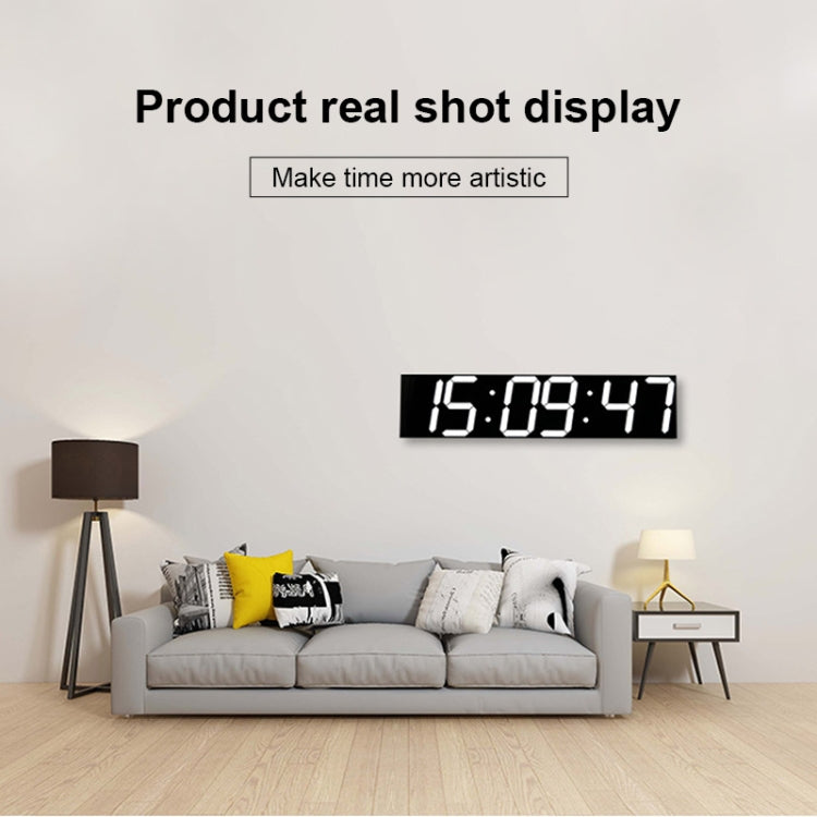 Multifunctional LED Wall Clock Creative Digital Clock, Style:Hollow Remote Control(Blue Font) - Wall Clock by PMc TechLife | Online Shopping South Africa | PMc TechLife | Buy Now Pay Later Mobicred