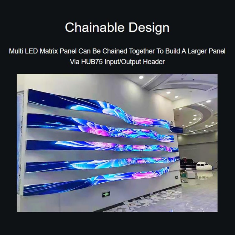 Waveshare Flexible RGB Full-color LED Matrix Panel, 2.5mm Pitch, 96x48 Pixels, Adjustable Brightness Bendable PCB - Other Accessories by Waveshare | Online Shopping South Africa | PMC Jewellery | Buy Now Pay Later Mobicred