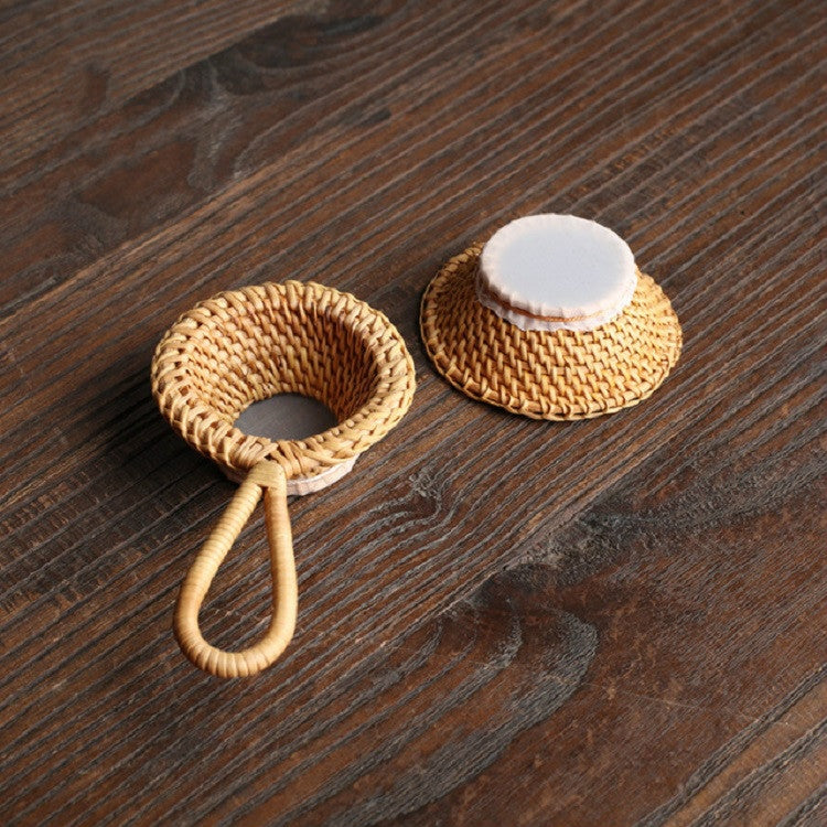 Bamboo Woven Creative Filter Reusable Filter Tea Colander Gadget, Style:Bamboo Basket Tea Leak - Tea Strainers by PMC Jewellery | Online Shopping South Africa | PMC Jewellery | Buy Now Pay Later Mobicred