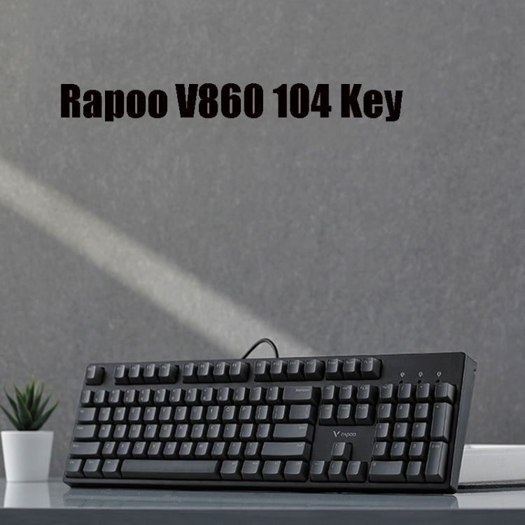 Rapoo V860 Desktop Wired Gaming Mechanical Keyboard, Specifications:104 Keys(Tea Shaft) - free shipping - PMC Jewellery - Order now!