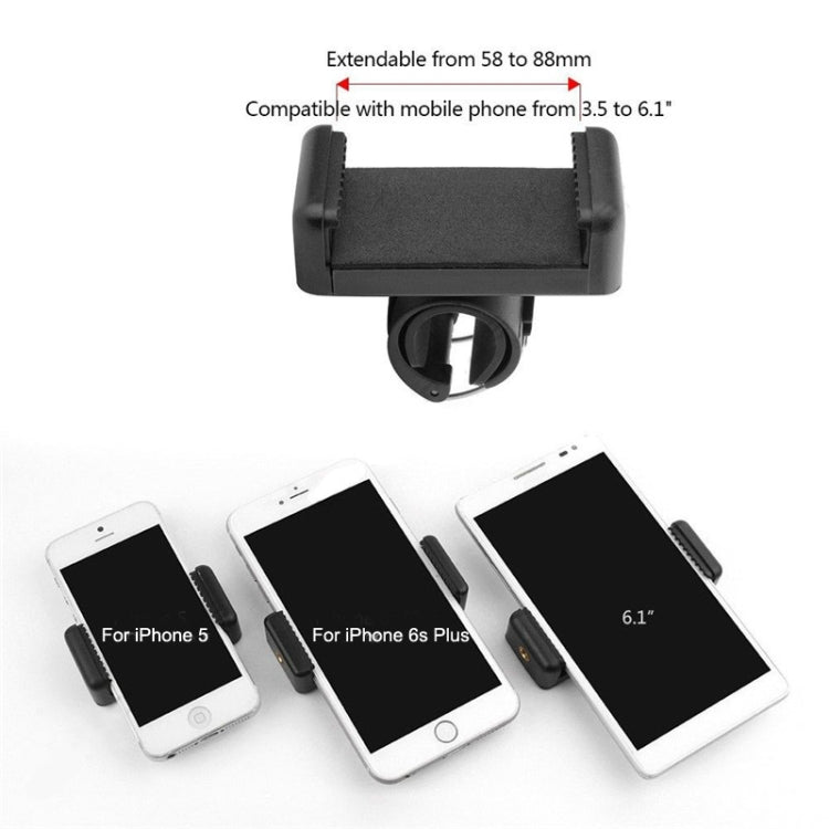 Selfie Stick Phone Lock Clip Bike Phone Clip(20-25 mm) - Extendable Pole by PMC Jewellery | Online Shopping South Africa | PMC Jewellery | Buy Now Pay Later Mobicred