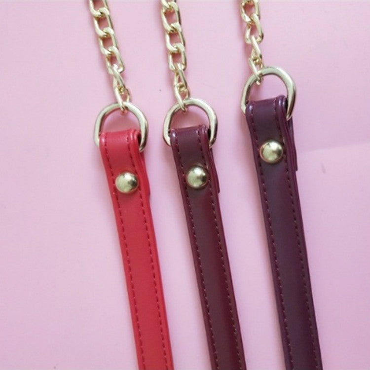 Women Bag PU Leather Chain Long Shoulder Strap Bag Accessories(Purple Red) - Accessories by PMC TechLife | Online Shopping South Africa | PMC TechLife | Buy Now Pay Later Mobicred