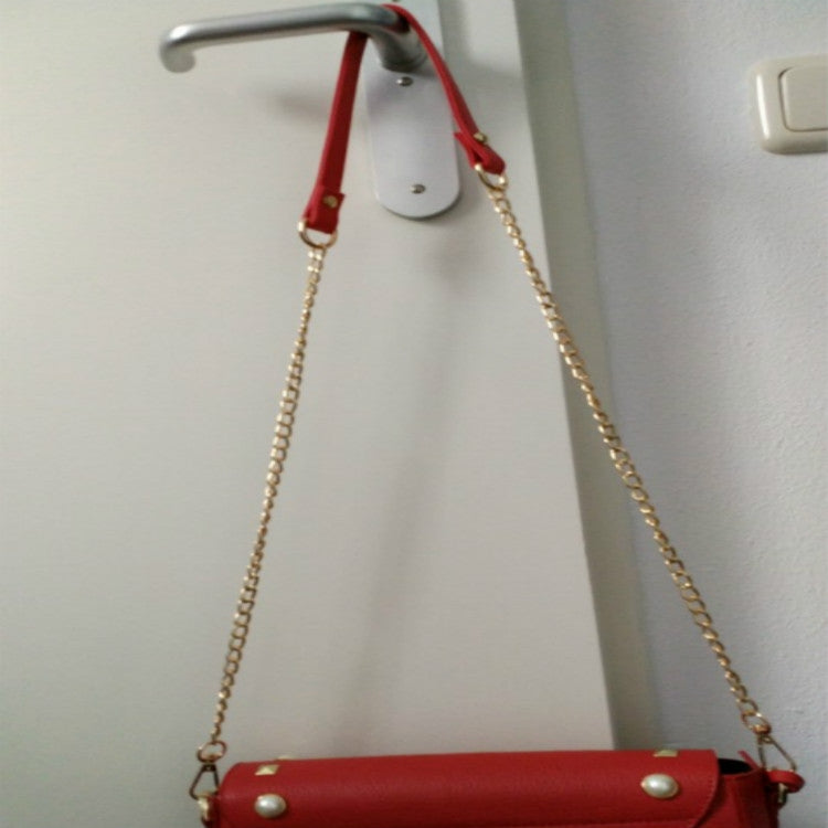 Women Bag PU Leather Chain Long Shoulder Strap Bag Accessories(Mirror Black) - free shipping - PMC TechLife - Order now!