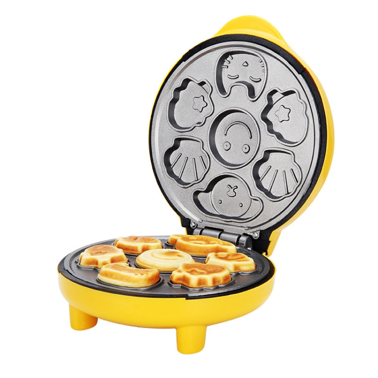 Household Cake Machine Mini Children Bread Machine Double-sided Heating Baking Machine UK Plug(Yellow) - free shipping - PMC TechLife - Order now!