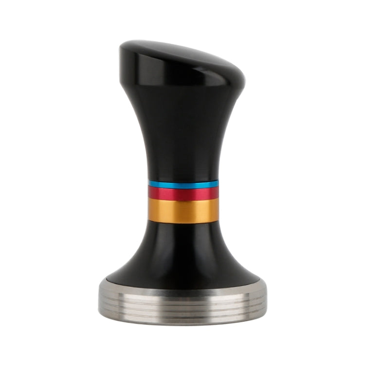 58mm CoffeeTamper Stainless Steel Coffee Powder Hammer Flat Base Powder Press(Black) - free shipping - PMC TechLife - Order now!