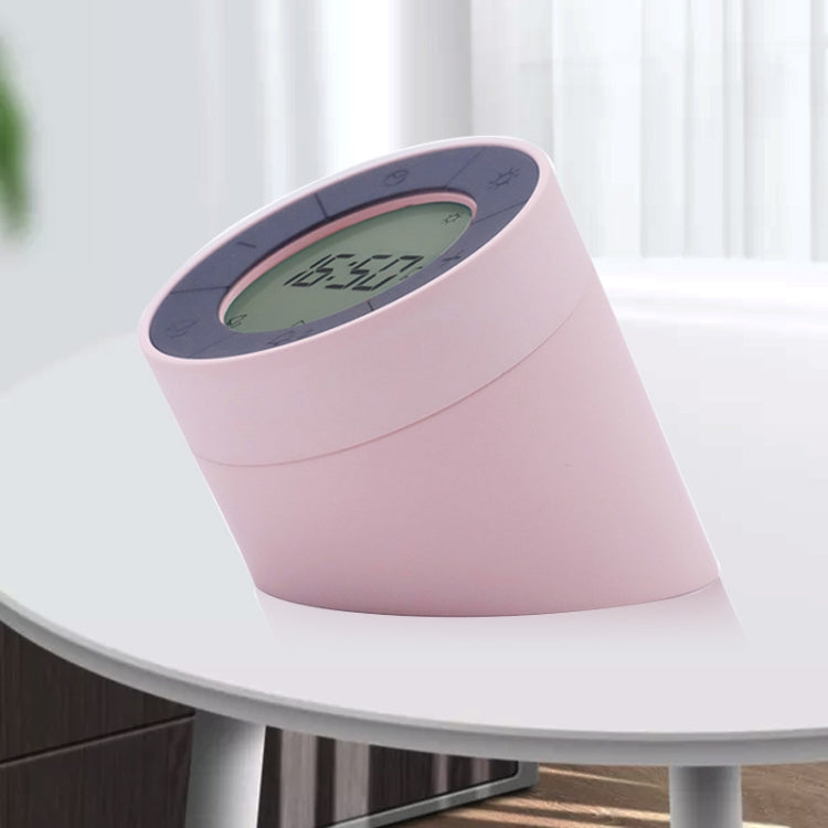 Simple Home Creative Multi-function Charging Stepless Dimming Alarm Clock Night Light(Pink) - Alarm Clocks by PMc TechLife | Online Shopping South Africa | PMc TechLife | Buy Now Pay Later Mobicred