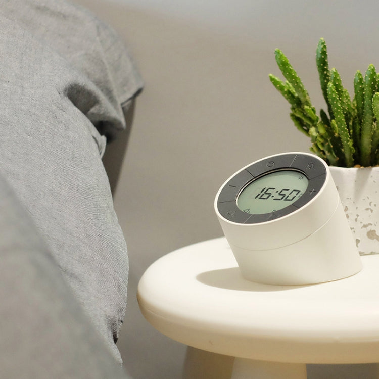 Simple Home Creative Multi-function Charging Stepless Dimming Alarm Clock Night Light(Gray) - Alarm Clocks by PMc TechLife | Online Shopping South Africa | PMc TechLife | Buy Now Pay Later Mobicred