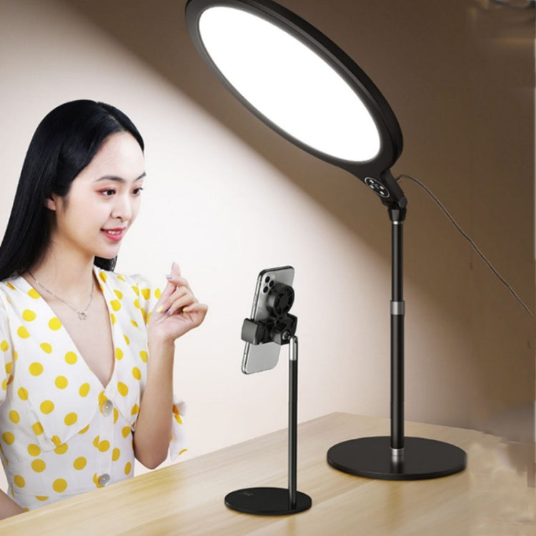 14.2 inch 36cm Live Broadcast Photography Desktop Beauty Fill Light Bracket, Style:Large Version+Bracket(Black) - Selfie Light by PMC Jewellery | Online Shopping South Africa | PMC Jewellery | Buy Now Pay Later Mobicred