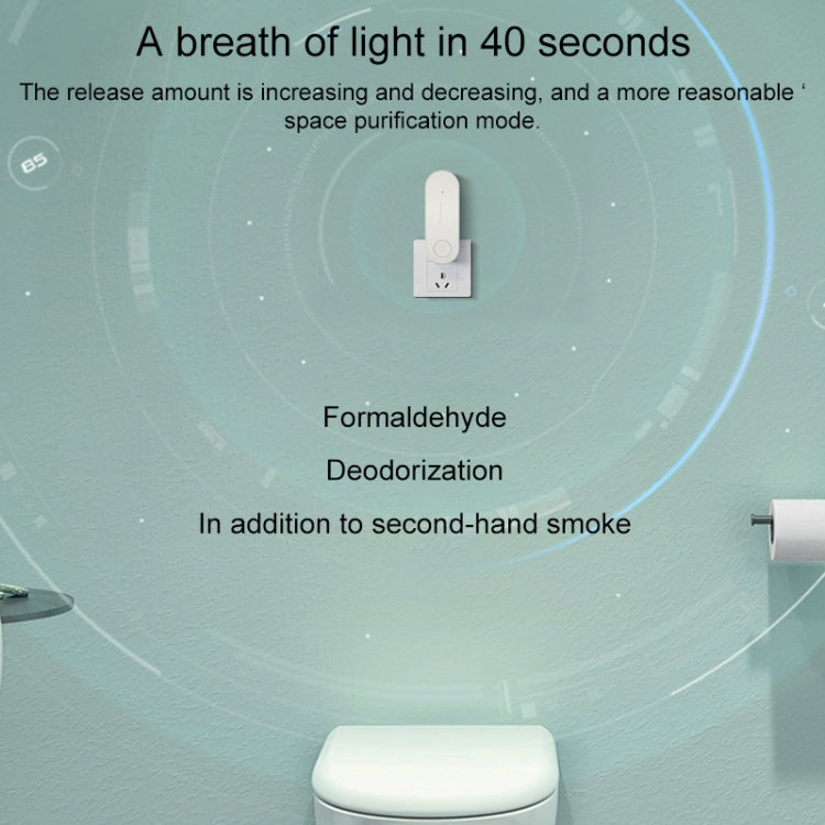 Mini Anion Air Purifier Smoke PM2.5 Remove Toilet Kitchen Air Purifier, Plug Type:US Plug(Black) - free shipping - PMC TechLife - Order now!