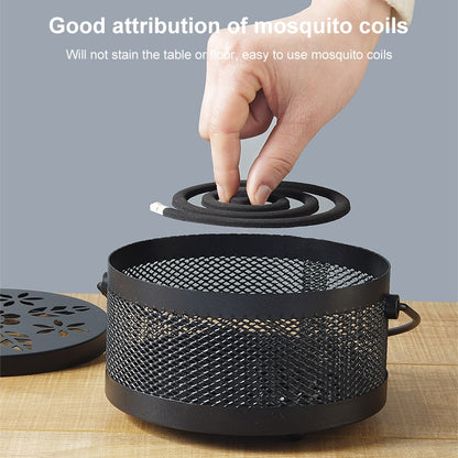 Outdoor Portable Multifunctional Hollow Fireproof Mosquito Coil Box with Lid(Bronze) - Mosquito Coil Tray by PMC Jewellery | Online Shopping South Africa | PMC Jewellery | Buy Now Pay Later Mobicred