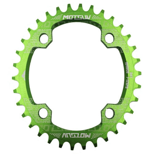 MOTSUV Narrow Wide Chainring MTB  Bicycle 104BCD Tooth Plate Parts(Green) - Bicycle Brake Parts by PMC Jewellery | Online Shopping South Africa | PMC Jewellery | Buy Now Pay Later Mobicred