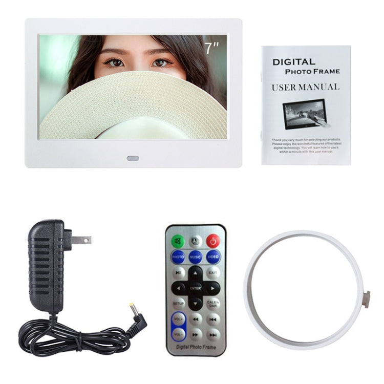 DPF-706 7 inch Digital Photo Frame LED Wall Mounted Advertising Machine, Plug:US Plug(Black) - 1.5-7.0 inch by PMC Jewellery | Online Shopping South Africa | PMC Jewellery | Buy Now Pay Later Mobicred