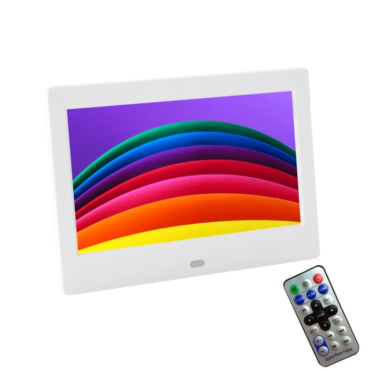 DPF-706 7 inch Digital Photo Frame LED Wall Mounted Advertising Machine, Plug:UK Plug(White) - 1.5-7.0 inch by PMC Jewellery | Online Shopping South Africa | PMC Jewellery | Buy Now Pay Later Mobicred