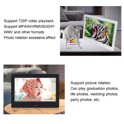 DPF-706 7 inch Digital Photo Frame LED Wall Mounted Advertising Machine, Plug:UK Plug(White) - 1.5-7.0 inch by PMC Jewellery | Online Shopping South Africa | PMC Jewellery | Buy Now Pay Later Mobicred