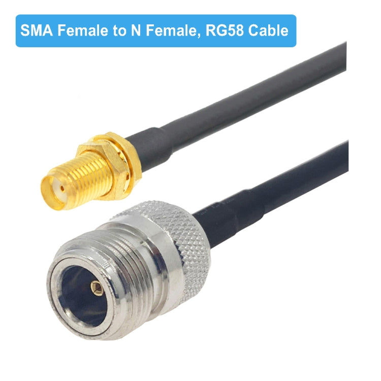 SMA Female to N Female RG58 Coaxial Adapter Cable, Cable Length:10m - Connectors by PMC Jewellery | Online Shopping South Africa | PMC Jewellery | Buy Now Pay Later Mobicred