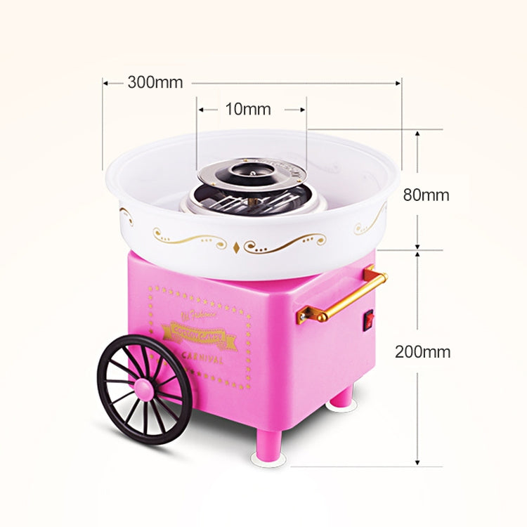 Retro Trolley Mini Cotton Candy Machine, Specification:U.S. Regulations 110 V(Red) - free shipping - PMC TechLife - Order now!