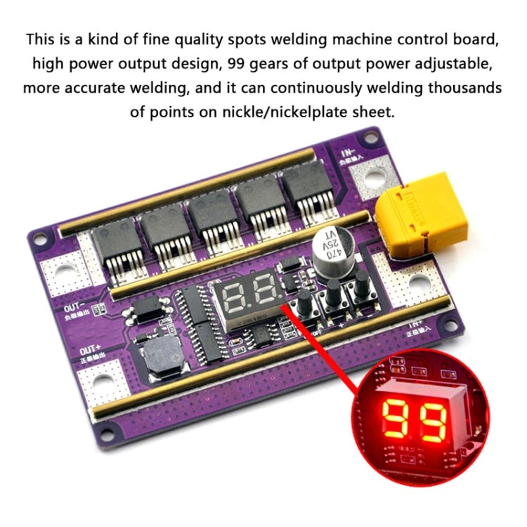 Lead-Acid Battery Version 12V Digital Display DIY Battery Spot Welding Machine Pen Control, Style:10 Square Pen - Others by PMC TechLife | Online Shopping South Africa | PMC TechLife | Buy Now Pay Later Mobicred