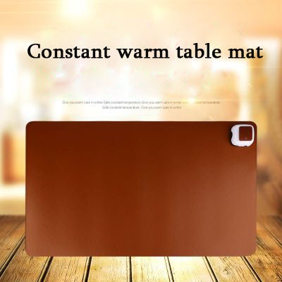 220V Electric Hot Plate Writing Desk Warm Table Mat Blanket Office Mouse Heating Warm Computer Hand Warmer Desktop Heating Plate, Color:Brown Big Size, CN Plug - Mouse Pads by PMC Jewellery | Online Shopping South Africa | PMC Jewellery | Buy Now Pay Later Mobicred