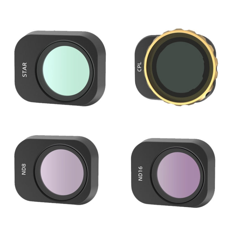 JSR For Mini 3 Pro Camera Filters, Style:4 In 1 Star+CPL+ND8+ND16 - Mavic Lens Filter by JSR | Online Shopping South Africa | PMC Jewellery | Buy Now Pay Later Mobicred