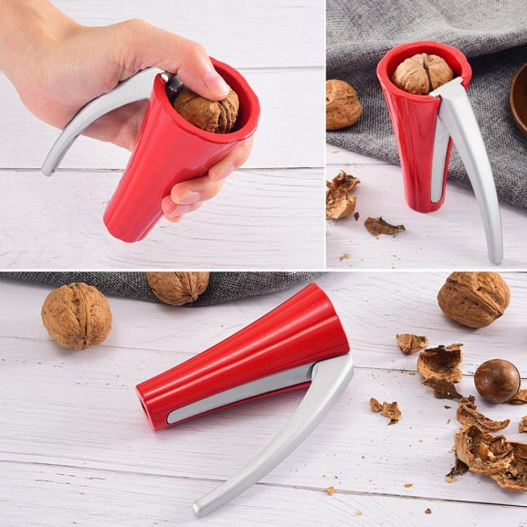 Zinc Alloy Funnel Shape Nut Nutcracker Sheller Walnut Opener Cutter Clamp Plier Kitchen Tools gadgets(Black) - Food Clips & Clips by PMC Jewellery | Online Shopping South Africa | PMC Jewellery | Buy Now Pay Later Mobicred