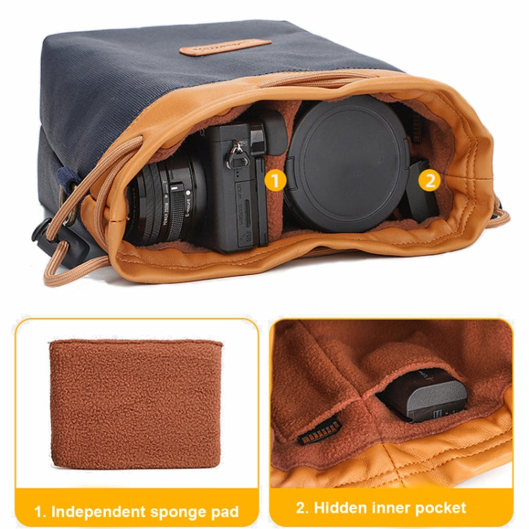 S.C.COTTON Camera Lens Protection Bag Liner Bag Waterproof Camera Storage Bag, Size: L(Blue) - free shipping - PMC TechLife - Order now!