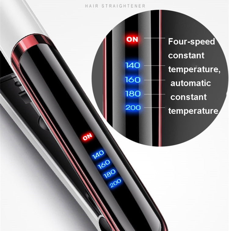 35W 2 In 1 Curling and Straightening Dual-use Electric Splin,Specification: US Plug(White) - free shipping - PMC TechLife - Order now!