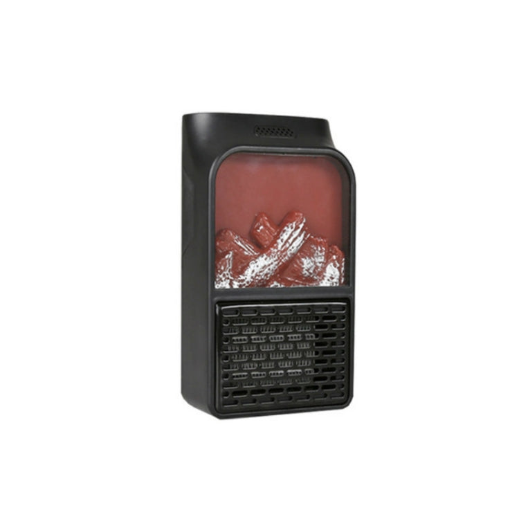 Flame Simulation Mini Portable Desktop Heater, Style:With Remote Control, Plug Type:UK(Black) - Electric Heaters by PMC Jewellery | Online Shopping South Africa | PMC Jewellery | Buy Now Pay Later Mobicred