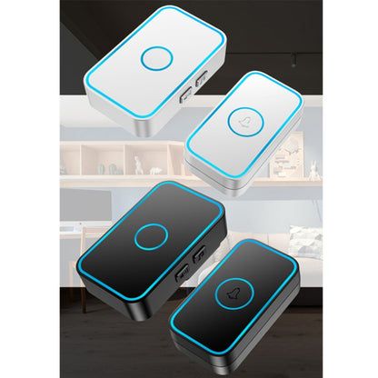 CACAZI A78 Long-Distance Wireless Doorbell Intelligent Remote Control Electronic Doorbell, Style:US Plug(Bright White) - Wireless Doorbell by CACAZI | Online Shopping South Africa | PMC Jewellery | Buy Now Pay Later Mobicred