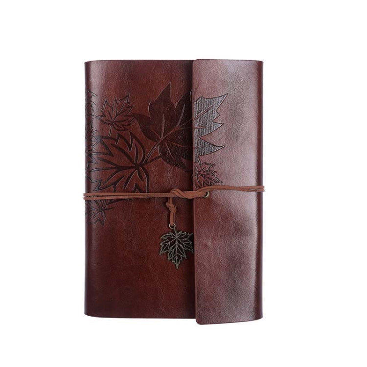 A7 PU Maple Retro Straps Handbook Loose-leaf Notebook(Coffee) - free shipping - PMc TechLife - Order now!