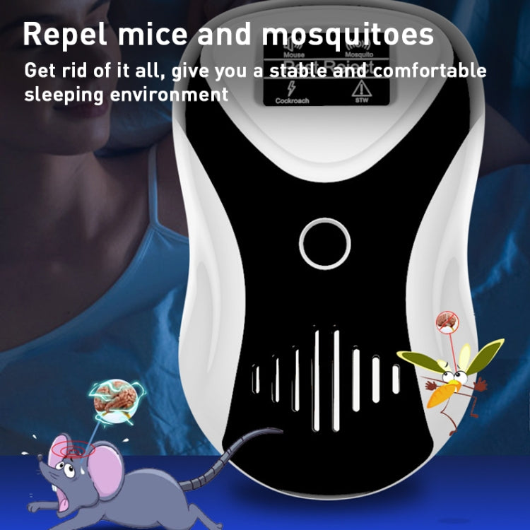 Ultrasonic Multifunctional Mouse Repeller Energy-Saving Silent Insect Repeller, Plug Type:US Plug(Black White) - Repellents by PMC TechLife | Online Shopping South Africa | PMC TechLife | Buy Now Pay Later Mobicred