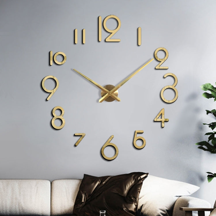 Creative DIY Acrylic Clock Home Digital Wall Clock(Gold) - DIY Clocks by PMc TechLife | Online Shopping South Africa | PMc TechLife | Buy Now Pay Later Mobicred