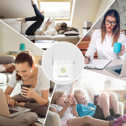 PIX-LINK WR22 300Mbps Wifi Wireless Signal Amplification Enhancement Extender, Plug Type:EU Plug(White) - Wireless Routers by PIX-LINK | Online Shopping South Africa | PMC Jewellery | Buy Now Pay Later Mobicred