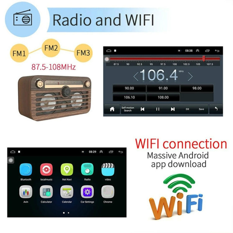Universal Machine Android Smart Navigation Car Navigation DVD Reversing Video Integrated Machine, Size:10inch 1+16G, Specification:Standard - Car DVD by PMC TechLife | Online Shopping South Africa | PMC TechLife | Buy Now Pay Later Mobicred
