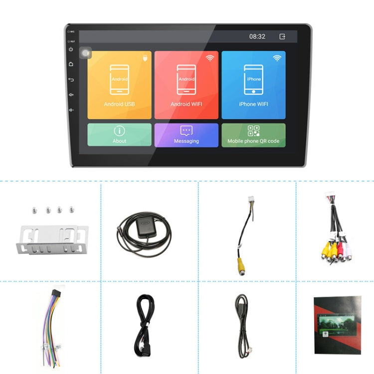 Universal Machine Android Smart Navigation Car Navigation DVD Reversing Video Integrated Machine, Size:10inch 2+32G, Specification:Standard - Car DVD by PMC TechLife | Online Shopping South Africa | PMC TechLife | Buy Now Pay Later Mobicred