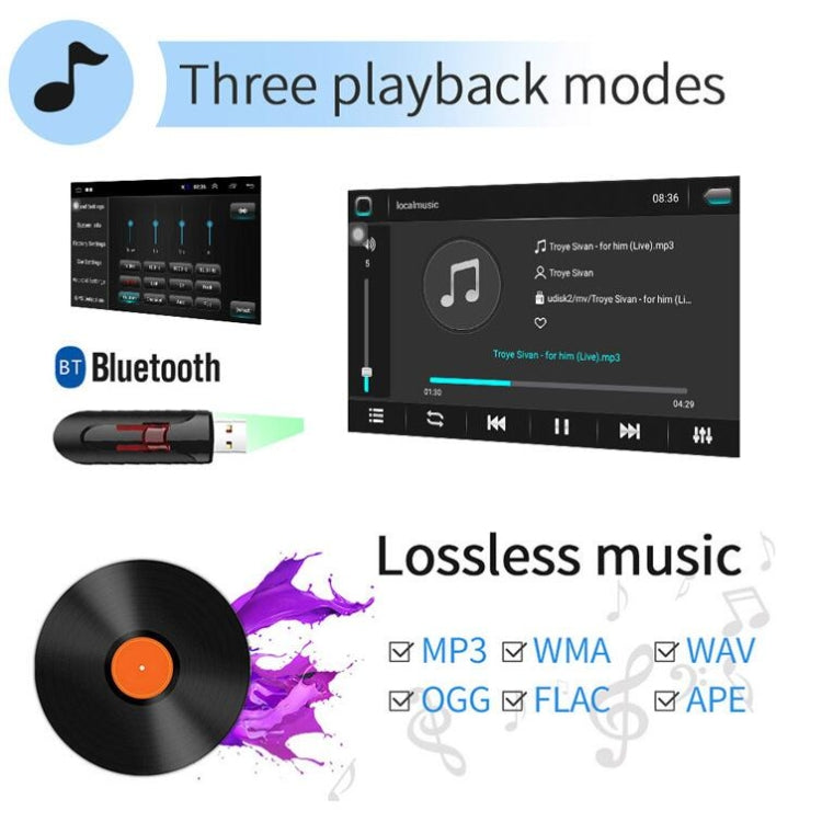 Universal Machine Android Smart Navigation Car Navigation DVD Reversing Video Integrated Machine, Size:10inch 2+16G, Specification:Standard+12 Lights Camera - Car DVD by PMC TechLife | Online Shopping South Africa | PMC TechLife | Buy Now Pay Later Mobicred