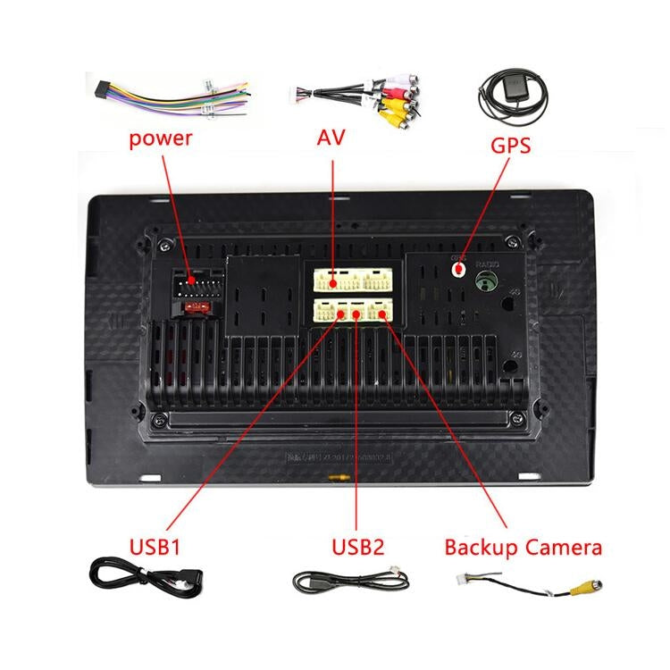 Universal Machine Android Smart Navigation Car Navigation DVD Reversing Video Integrated Machine, Size:10inch 2+16G, Specification:Standard+12 Lights Camera - Car DVD by PMC TechLife | Online Shopping South Africa | PMC TechLife | Buy Now Pay Later Mobicred
