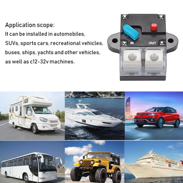 200A Auto Circuit Breaker Car Audio Fuse Holder Power Insurance Automatic Switch(Blue) - free shipping - PMC TechLife - Order now!