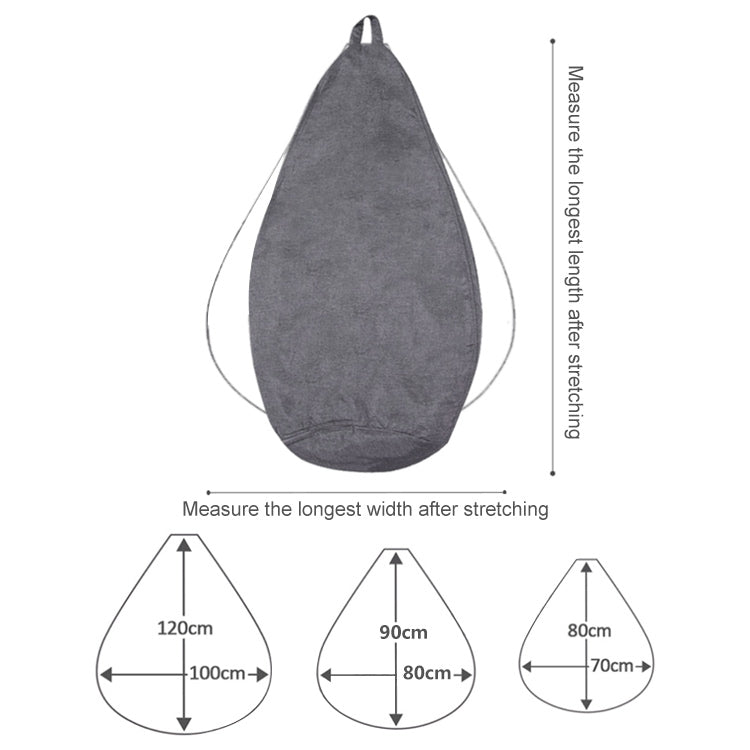 Lazy Sofa Bean Bag Chair Fabric Cover, Size: 70x80cm(Dark Gray) - Sofa Covers & Chair Covers by PMC TechLife | Online Shopping South Africa | PMC TechLife