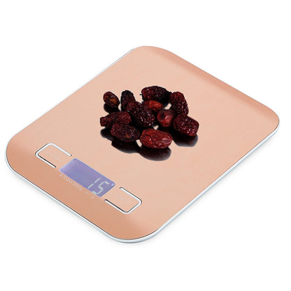 BOH-2012 Digital Multi-function Stainless Steel Food Kitchen Scale with LCD Display, Specification: 5kg/1g (Rose Gold) - Kitchen Scales by PMC Jewellery | Online Shopping South Africa | PMC Jewellery | Buy Now Pay Later Mobicred