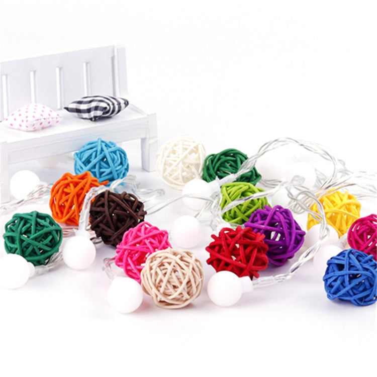 10 PCS Artificial Straw Ball For Birthday Party Wedding Christmas Home Decor(Wood Color) - Ornaments by PMC Jewellery | Online Shopping South Africa | PMC Jewellery