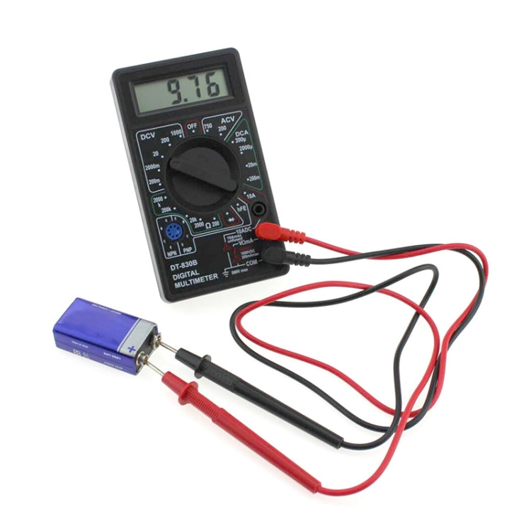 DT-830B Handheld Digital Multimeter Ammeter Voltmeter Digital Display Universal Tester Meter(Black) - Voltage Detector by PMC Jewellery | Online Shopping South Africa | PMC Jewellery | Buy Now Pay Later Mobicred