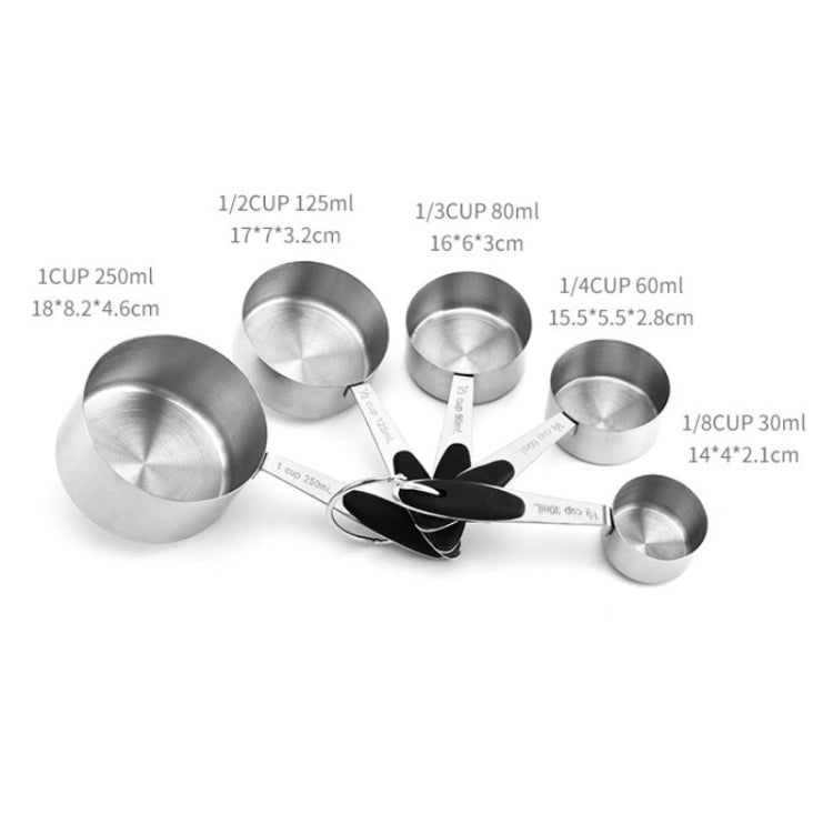 5 in 1 Stainless Steel Measuring Spoon Set Coffee Spoon Baking Kitchen Gadget, Style:Measuring Cup(Color) - Coffee Tools by PMC TechLife | Online Shopping South Africa | PMC TechLife | Buy Now Pay Later Mobicred