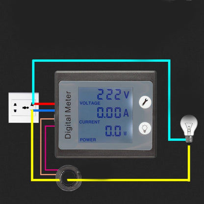 peacefair PZEM-011 AC Digital Display Multi-function Voltage and Current Meter Electrician Instrument, Specification:Host + Closed CT - Current & Voltage Tester by peacefair | Online Shopping South Africa | PMC Jewellery | Buy Now Pay Later Mobicred