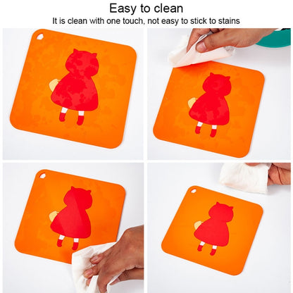 Anti-scald and Heat-resistant Placemats Home Waterproof and Oil-proof Table Mats Silicone Coasters, Size:Large, Style:Little Red Riding Hood - Insulation by PMC Jewellery | Online Shopping South Africa | PMC Jewellery | Buy Now Pay Later Mobicred