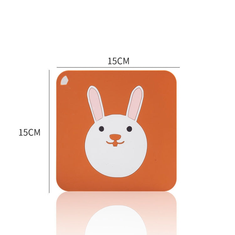 Anti-scald and Heat-resistant Placemats Home Waterproof and Oil-proof Table Mats Silicone Coasters, Size:Large, Style:Bunny - Insulation by PMC Jewellery | Online Shopping South Africa | PMC Jewellery | Buy Now Pay Later Mobicred