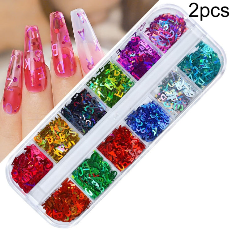 2 PCS Nail Art Butterfly Laser Symphony Sequins, Specification:20 - Nail Stickers by PMC Jewellery | Online Shopping South Africa | PMC Jewellery | Buy Now Pay Later Mobicred