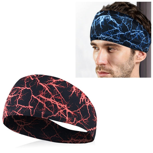 Absorbent Cycling Yoga Sport Sweat Headband Men Sweatband For Men and Women Yoga Hair Bands Head Sweat Bands Sports Safety(Red) - Sweatband by PMC Jewellery | Online Shopping South Africa | PMC Jewellery | Buy Now Pay Later Mobicred